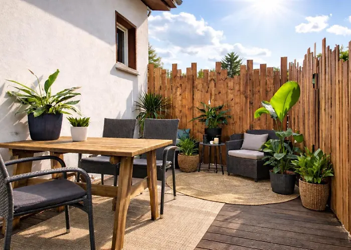 Apartmán Sonnenterrasse - Kostenfreier Parkplatz - Ruhig & Citynah